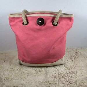 Pink Canvas Tote Bag